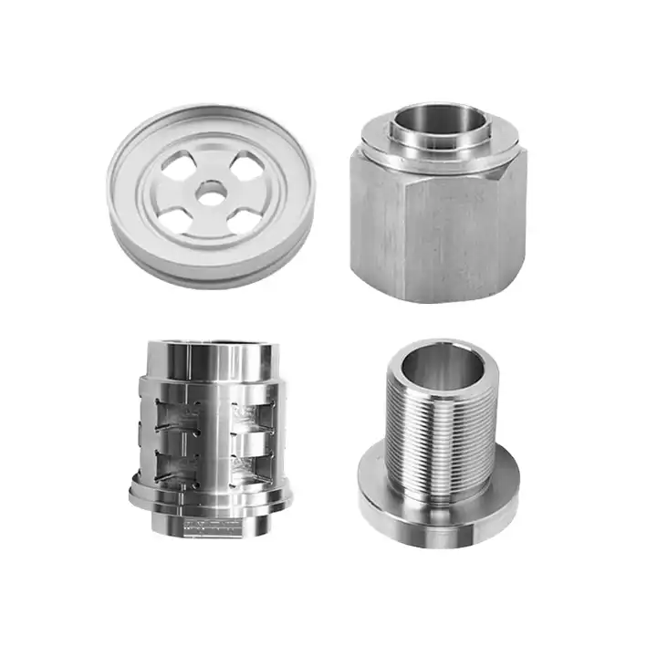 China wholesale custom made metal CNC aluminum service turned parts CNC aluminum machined turning milling machining parts